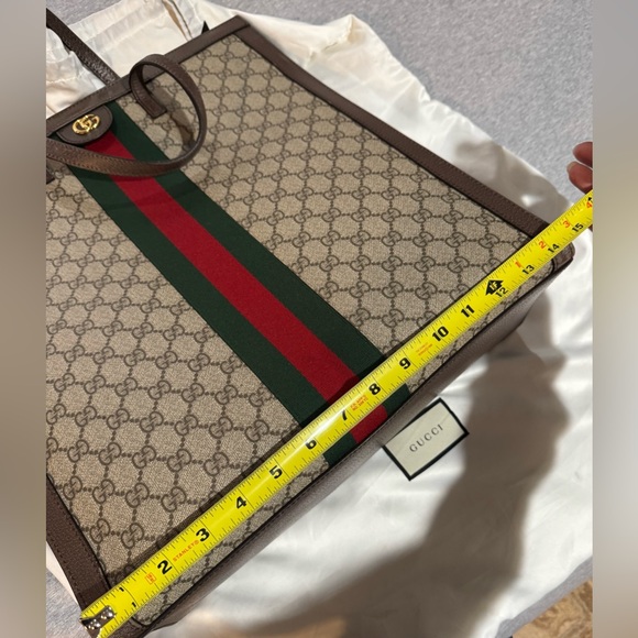 Gucci Large Monogram Structured Tote Handbag - Picture 15 of 16